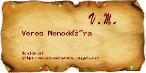 Veres Menodóra névjegykártya